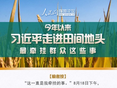 今年以来，习近平走进田间地头最牵挂群众这些事