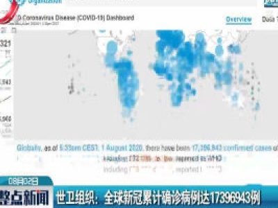 世卫组织：全球新冠累计确诊病例达17396943例