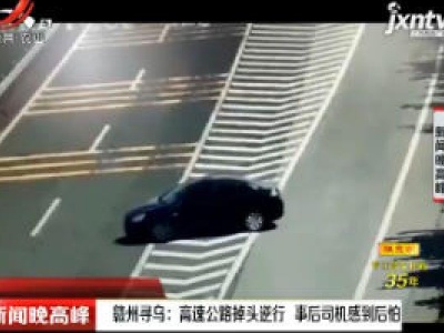 赣州寻乌：高速公路掉头逆行 事后司机感到后怕