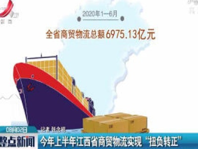 2020年上半年江西省商贸物流实现“扭负转正”