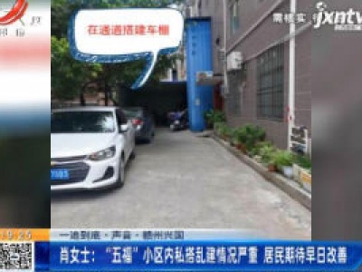 【一追到底·声音】赣州兴国·肖女士：“五福”小区内私搭乱建情况严重 居民期待早日改善