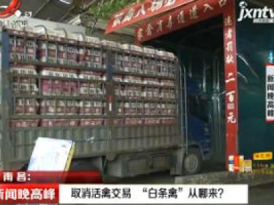 南昌：取消活禽交易 “白条禽”从哪来？