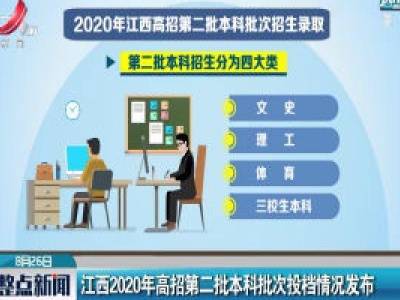 江西2020年高招第二批本科批次投档情况发布