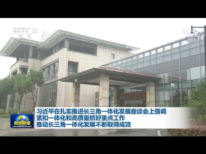 习近平主持召开扎实推进长三角一体化发展座谈会并发表重要讲话
