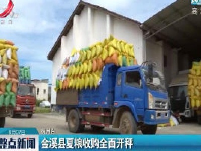 金溪县夏粮收购全面开秤
