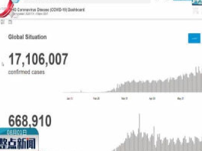 世卫组织：全球新冠累计确诊病例达17106007例