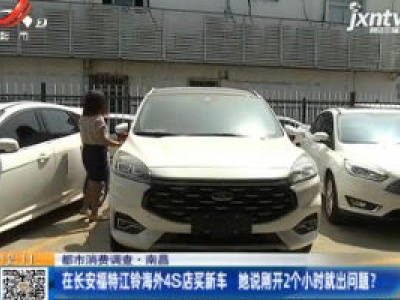 【都市消费调查】南昌：在长安福特江铃海外4S店买新车 她说刚开2个小时就出问题？