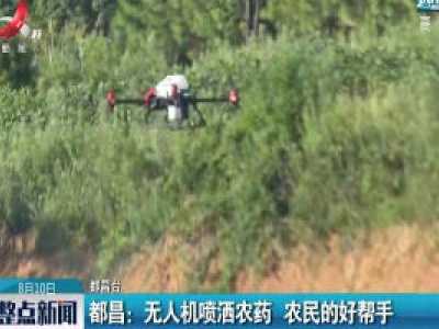 都昌：无人机喷洒农药 农民的好帮手