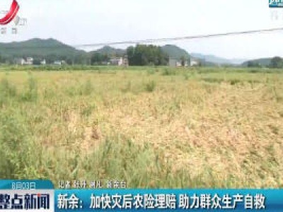 新余：加快灾后农险理赔 助力群众生产自救