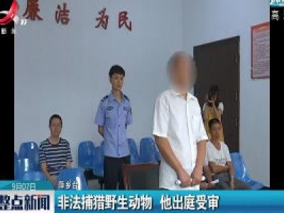 萍乡：非法捕猎野生动物 他出庭受审