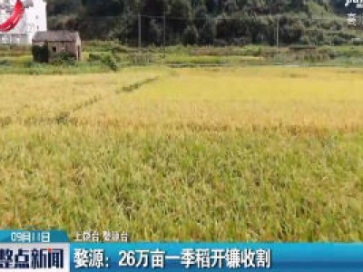 婺源：26万亩一季稻开镰收割
