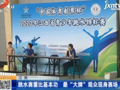 江西：跳水赛重比基本功 最“大牌”观众现身赛场