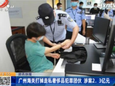 广州海关打掉走私奢侈品犯罪团伙 涉案2.3亿元
