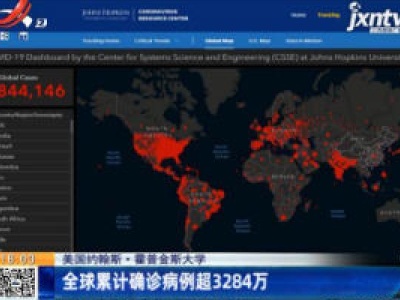 美国约翰斯·霍普金斯大学：全球累计确诊病例超3284万