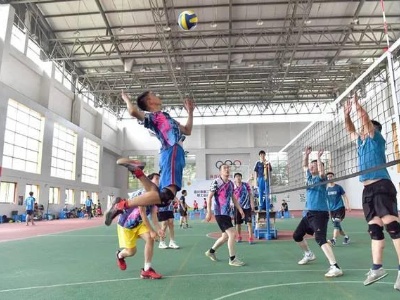 萍乡市第十四届运动会气排球比赛于9月22日开幕