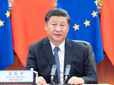习近平同德国欧盟领导人共同举行会晤