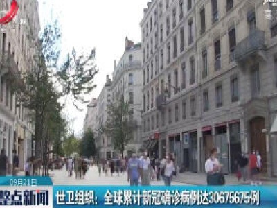 世卫组织：全球累计新冠确诊病例达30675675例