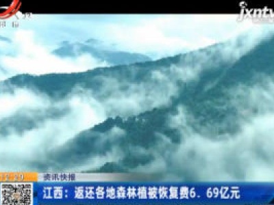 江西：返还各地森林植被恢复费6.69亿元