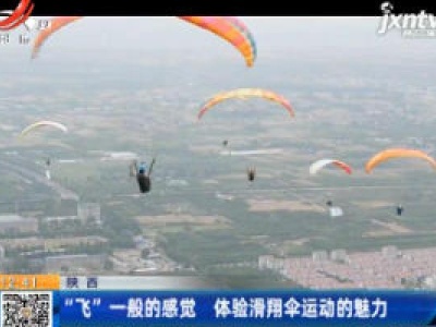 陕西：“飞”一般的感觉 体验滑翔伞运动的魅力