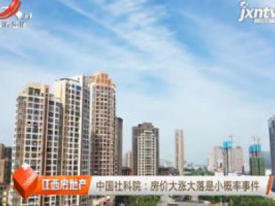中国社科院：房价大涨大落是小概率事件