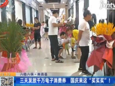 【六稳六保】南昌县：三天发放千万电子消费券 国庆来这“买买买”！
