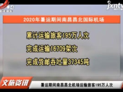 暑运期间南昌昌北机场运输旅客195万人次
