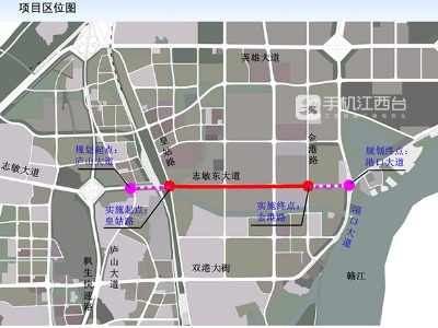 南昌将提升改造志敏东大道 连接皇姑路和金港路