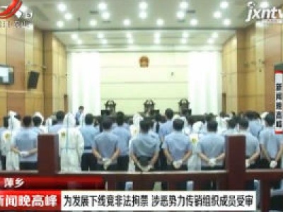 萍乡：为发展下线竟非法拘禁 涉恶势力传销组织成员受审