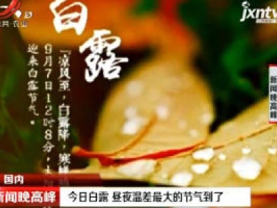 9月7日白露 昼夜温差最大的节气到了