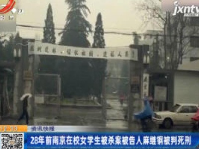 28年前南京在校女学生被杀案被告人麻继钢被判死刑
