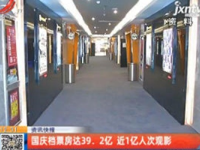 国庆档票房达39.2亿 近1亿人次观影