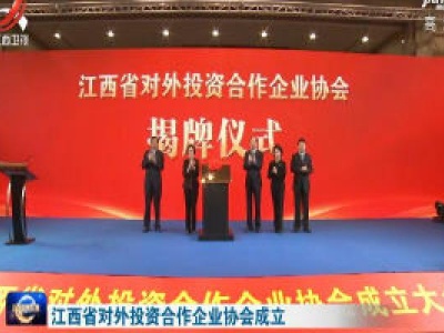 江西省对外投资合作企业协会成立