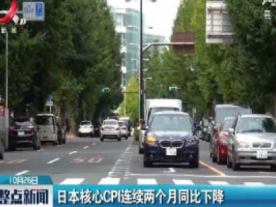 日本核心CPI连续两个月同比下降