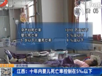 江西：十年内婴儿死亡率控制在5‰以下