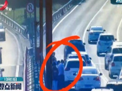 都九高速：四车连撞不撤离 二次事故更危险