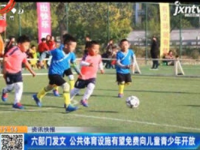 六部门发文 公共体育设施有望免费向儿童青少年开放