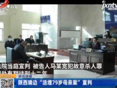 陕西靖边“活埋79岁母亲案”宣判