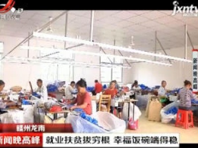赣州龙南：就业扶贫拔穷根 幸福饭碗端得稳