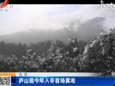 九江：庐山现2020年入冬首场雾凇