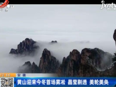 安徽：黄山迎来今冬首场雾凇 晶莹剔透 美轮美奂