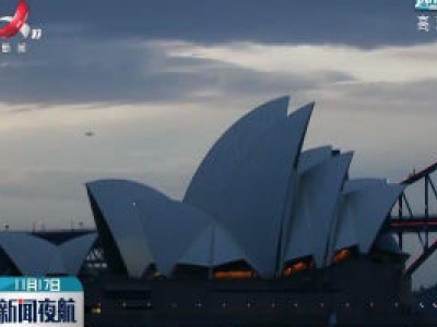 澳航低空飞越悉尼港纪念成立100周年
