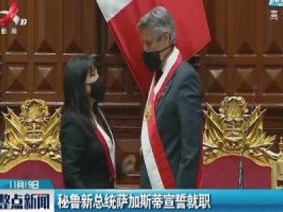 秘鲁新总统萨加斯蒂宣誓就职