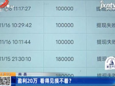 南昌：微信好友推荐“网络游戏” 她玩了一周挣了近20万？