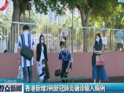 香港新增3例新冠肺炎确诊输入病例