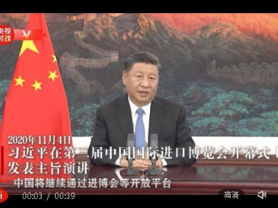 独家视频丨习近平：中国将推动跨境电商等新业态新模式加快发展