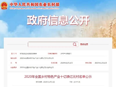 正在公示！文港镇入围全国乡村特色产业十亿元镇名单