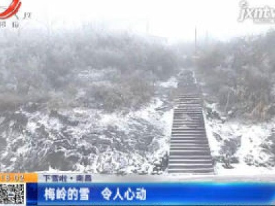 【下雪啦】南昌：梅岭的雪 令人心动