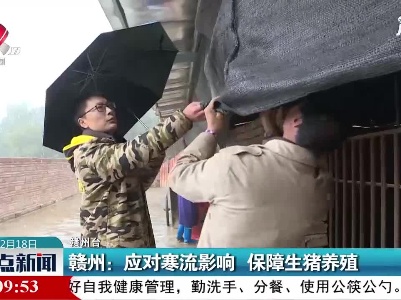 赣州：应对寒流影响 保障生猪养殖