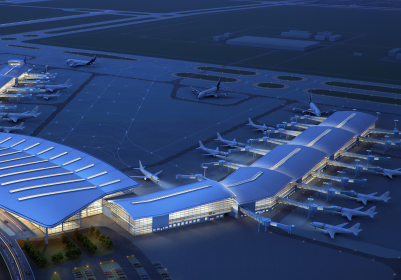 新增20个停机位 昌北机场T2航站楼C指廊延伸工程封顶