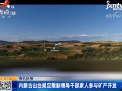 内蒙古出台规定限制领导干部家人参与矿产开发
